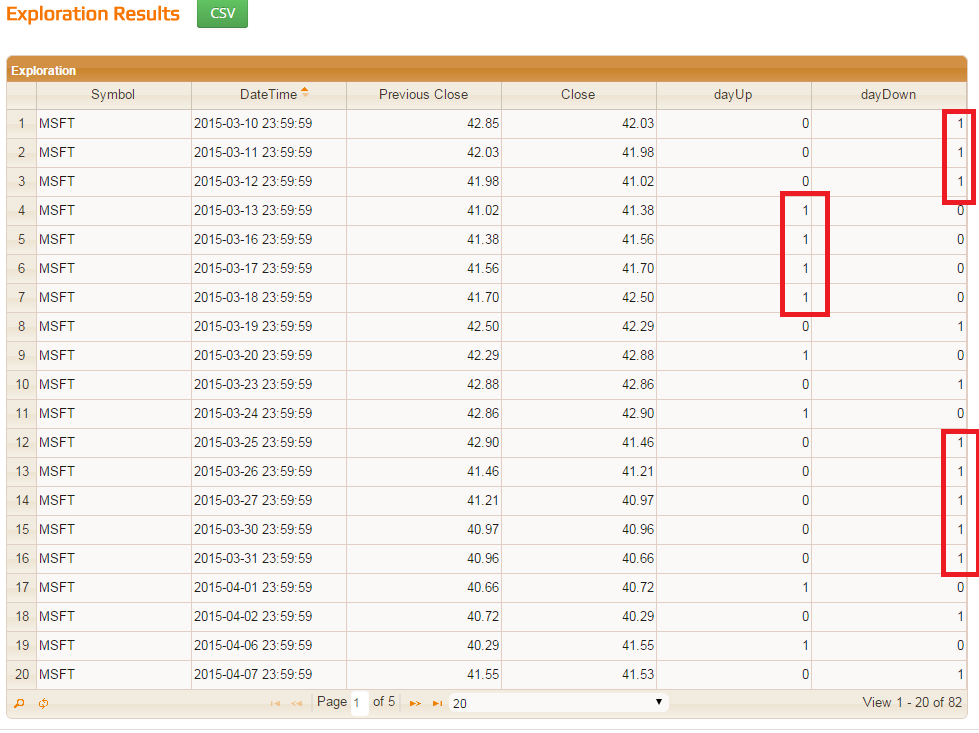 Example: Streak #1